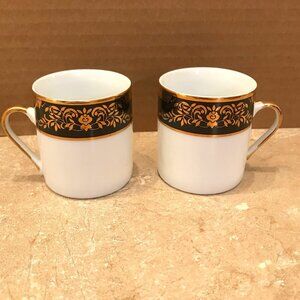 Blue Crown Collection Porcelain Espresso Cups